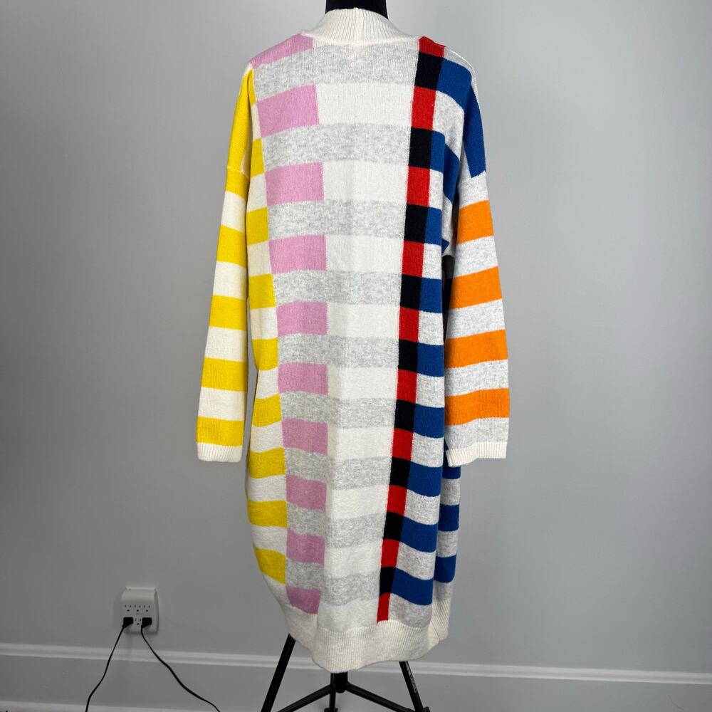 Lego X Target Multicolor Striped Open Front Duste… - image 1